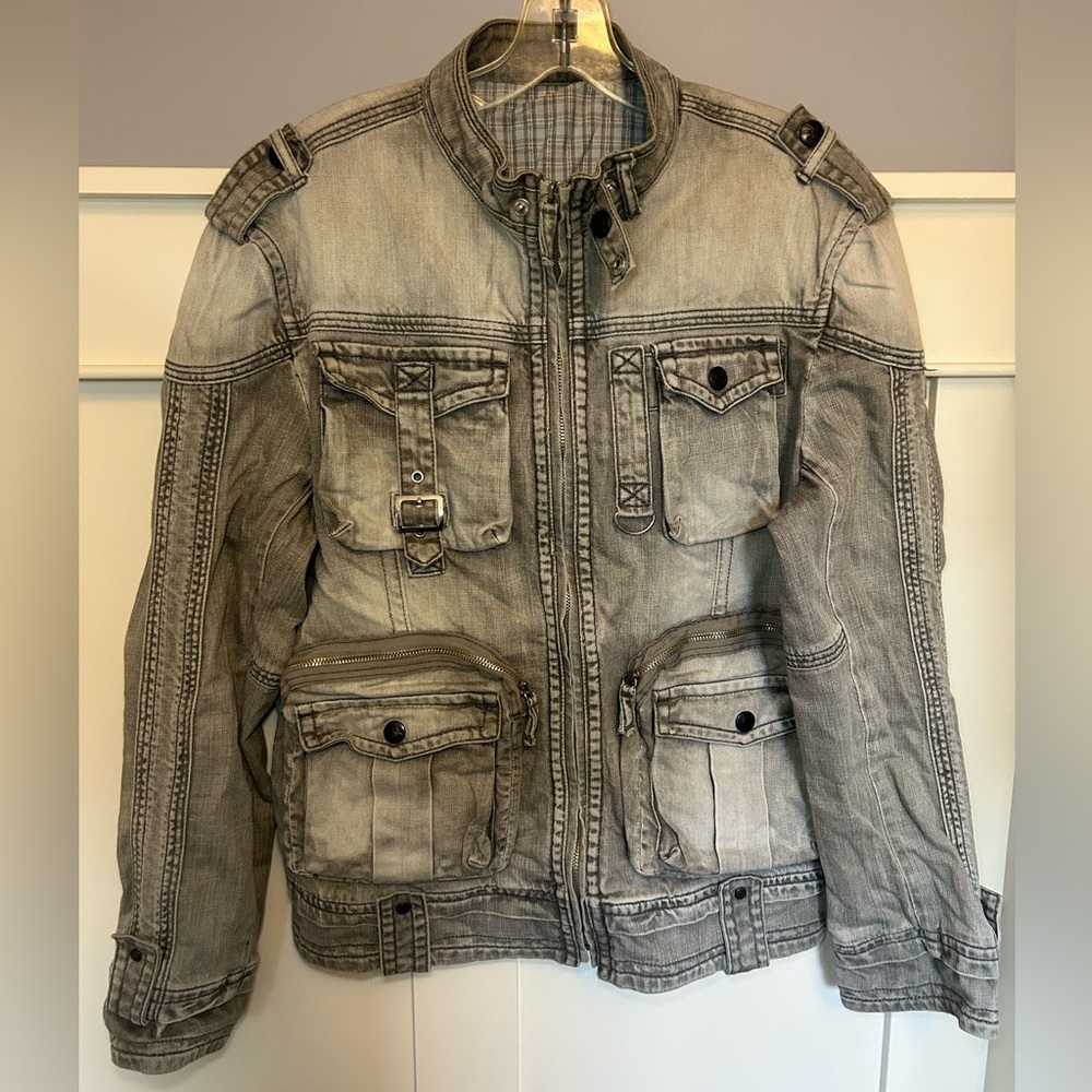 Vintage BS2B "bondage" cargo denim jacket
